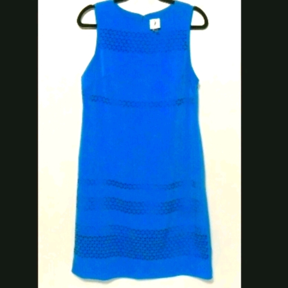 Julia Jordan  Dress Sz10 Cobalt Blue Geometric
